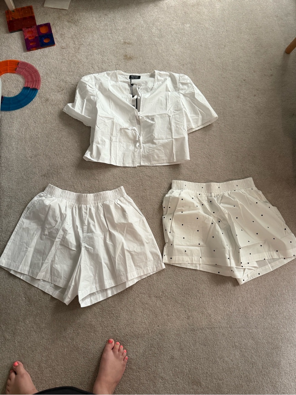 Brunette The Label Cotton Shirt and Women's Shorts Duo XL/XXL